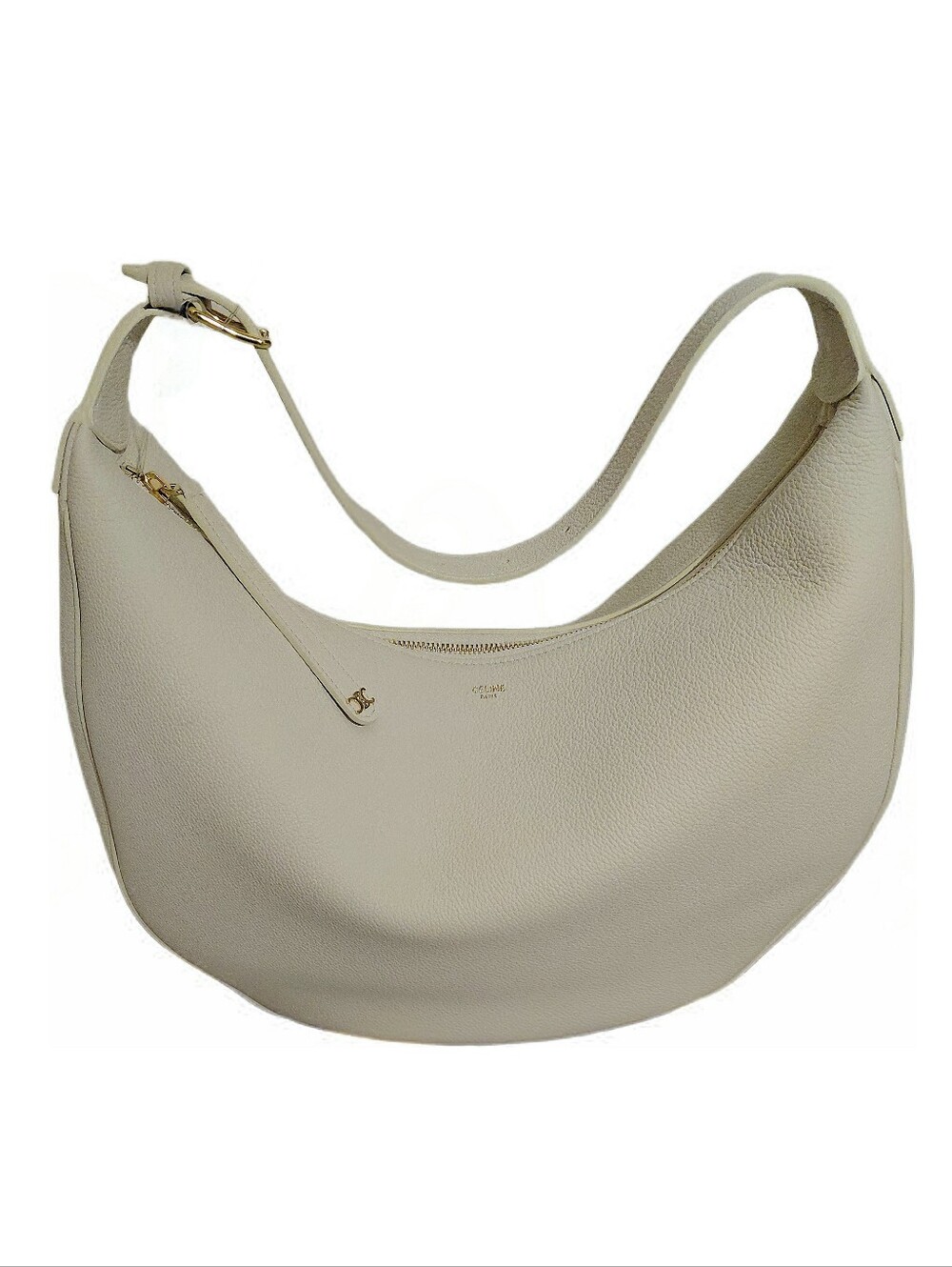 Celine Large Lulu Hobo Bag In Grained Calfskin